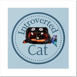 Introverted Cat Posters and Art